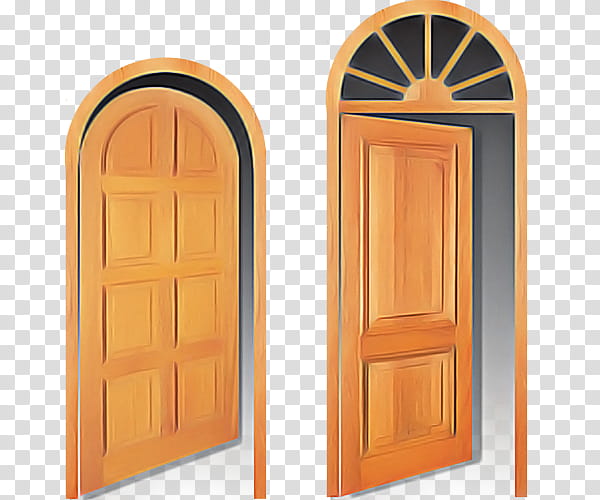 arch door architecture wood home door, Window, Hardwood transparent background PNG clipart