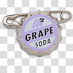 New DISCULPA, Grape Soda bottle cap illustration transparent background PNG clipart