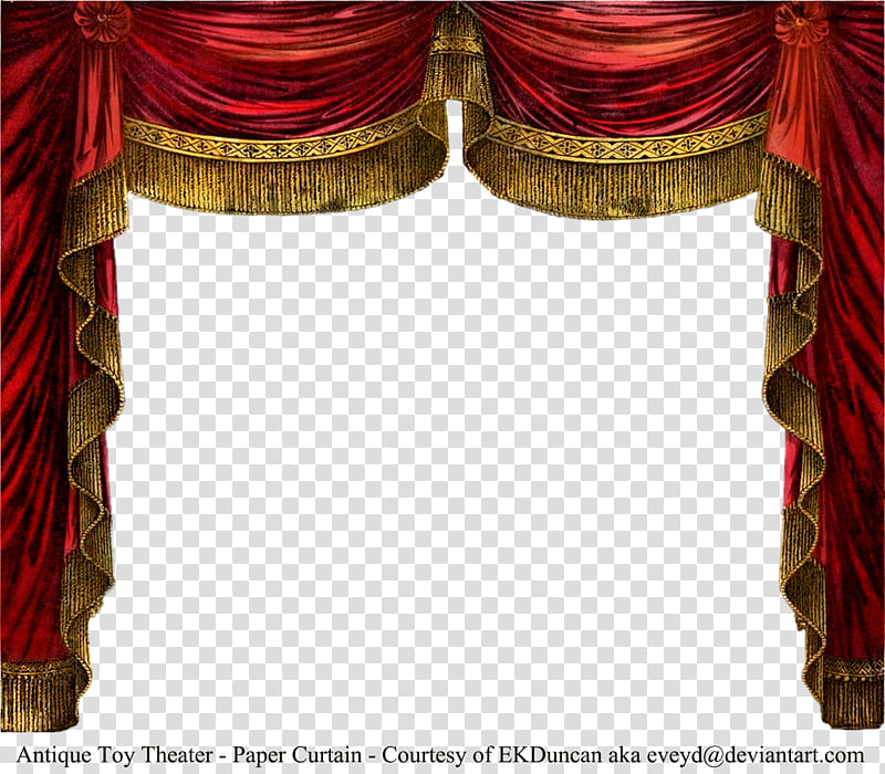 Paper Theater Curtain Ruby, red curtain transparent background PNG clipart