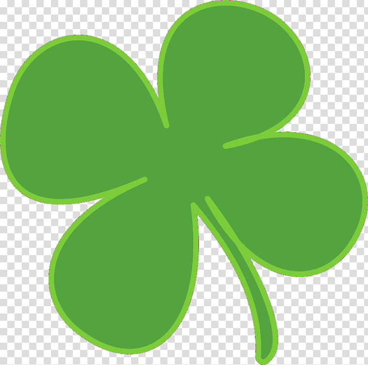 Saint Patricks Day, Shamrock, Fourleaf Clover, Green, Grass, Plant Stem, Symbol, Petal transparent background PNG clipart