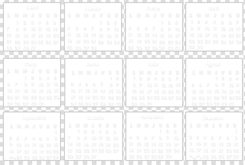 Calendario para Tuto transparent background PNG clipart