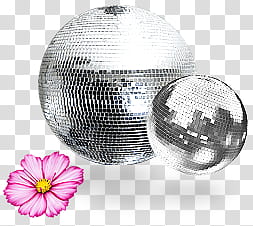 Recursos Para Tus Portadas D o etc, two silver disco balls transparent background PNG clipart