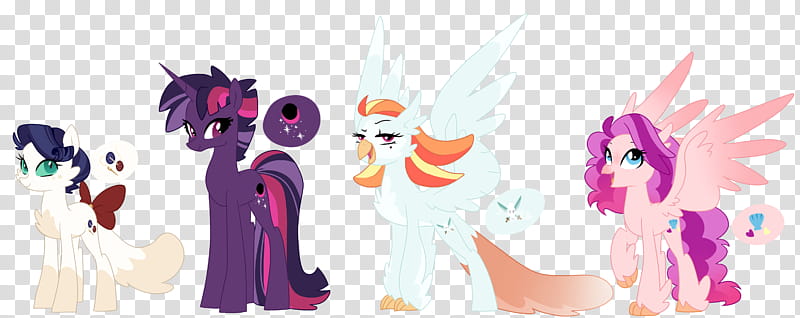 Weird adopts MLP the movie Closed, four My Little Pony characters illustration transparent background PNG clipart