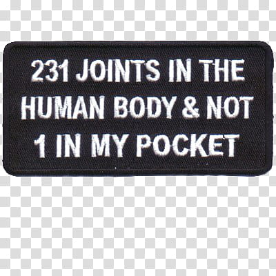 ,  joints in the human body & not  in my pocket text transparent background PNG clipart
