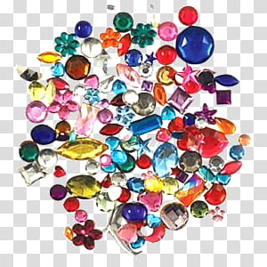 Gems Overlays, assorted color gemstones transparent background PNG clipart