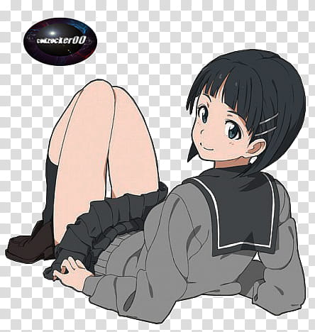 Kirigaya Suguha Render, female anime character transparent background PNG clipart
