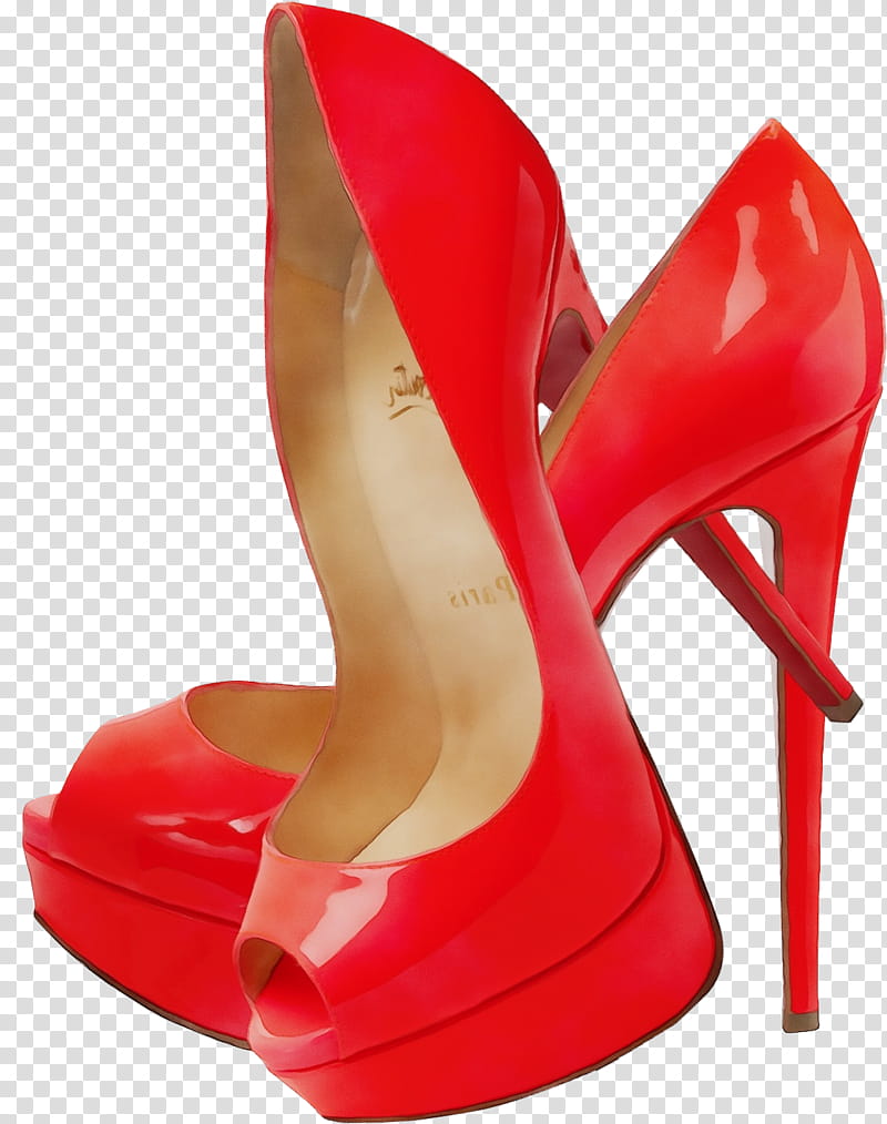 Bride, Shoe, Heel, Sandal, Hardware Pumps, High Heels, Footwear, Red transparent background PNG clipart