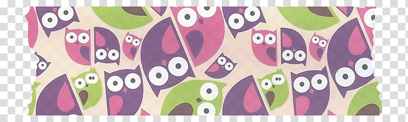 kinds of Washi Tape Digital Free, beige, violet, pink and green owl print washi tape transparent background PNG clipart