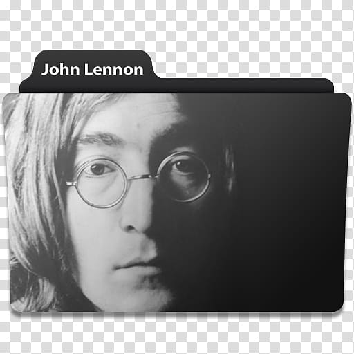 Music Folder  , John Lennon transparent background PNG clipart