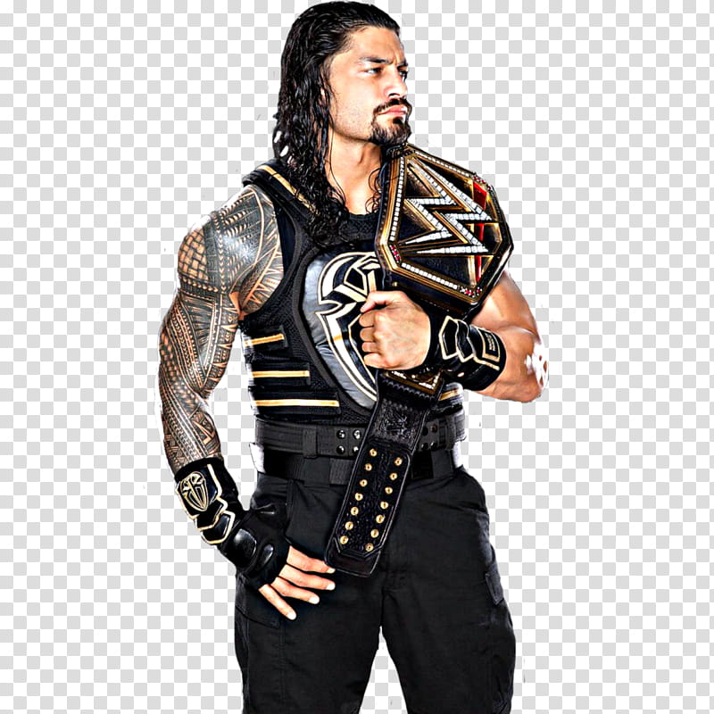 Roman Reigns WWE World Champion transparent background PNG clipart