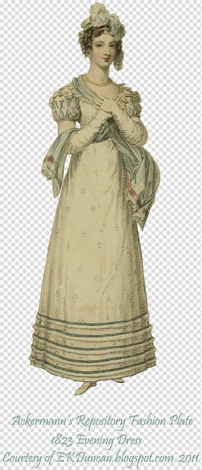Regency Fashion  , woman wearing maxi dress illustration transparent background PNG clipart