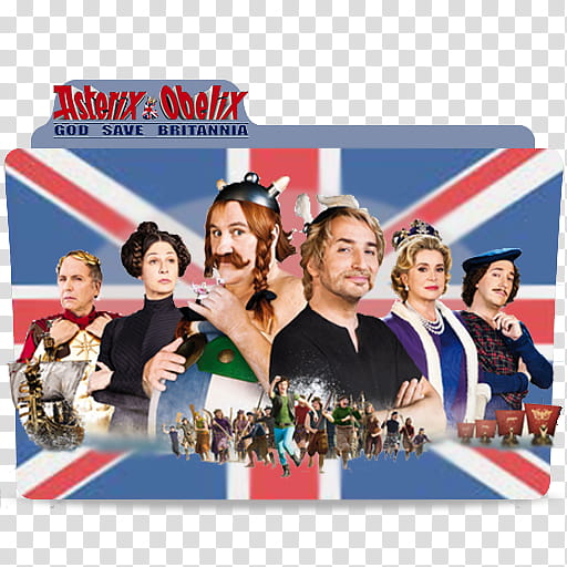 Asterix Collection English titles Folder Icons,  Asterix and Obelix God Save Britannia transparent background PNG clipart