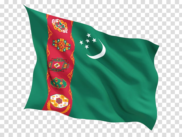 Flag, Turkmenistan, Uzbekistan, Flag Of Turkmenistan, Flag Of Uzbekistan, Turkmens, Throw Pillow transparent background PNG clipart