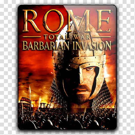 Game Icons , Rome_Total_War_Barbarian_Invasion, Rome Total War Barbarian Invasion movie poster transparent background PNG clipart
