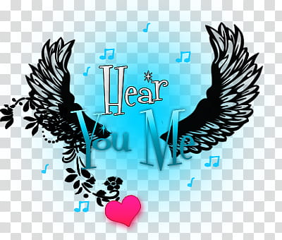 Paramore Covers Text, hear you me text overlay with blue background transparent background PNG clipart