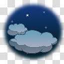 WSI Weather Icons As Seen on TV, Mostly Cloudy Night transparent background PNG clipart