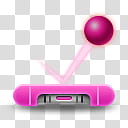 Girlz Love Icons , brickbreaker, pink ball bounce icon illustration transparent background PNG clipart