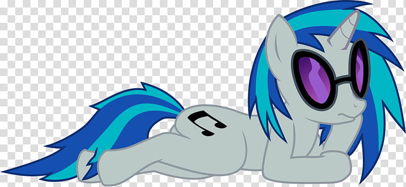 Vinyl Scratch Chillin, gray and blue my little pony illustration transparent background PNG clipart