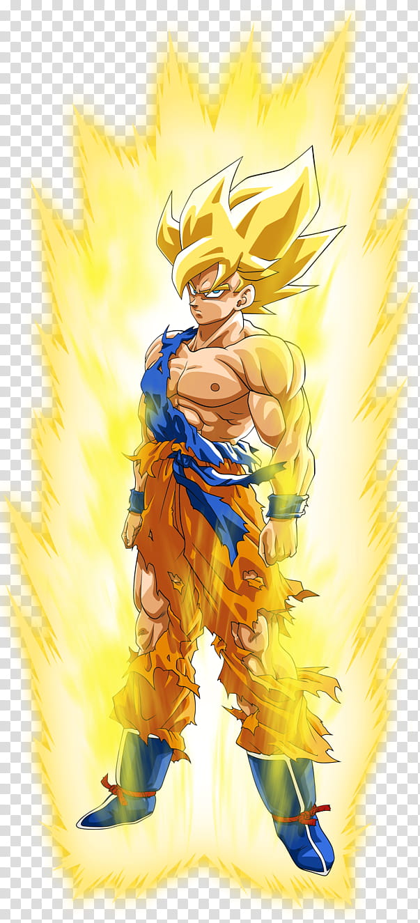 Goku SSJ (Namek), SSJ (Full Color) Aura Palette transparent background PNG clipart