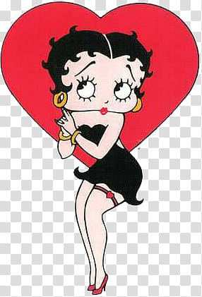 Betty Boop sitting illustration transparent background PNG clipart