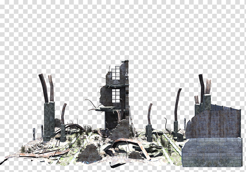 Ruined Building , abandoned building transparent background PNG clipart