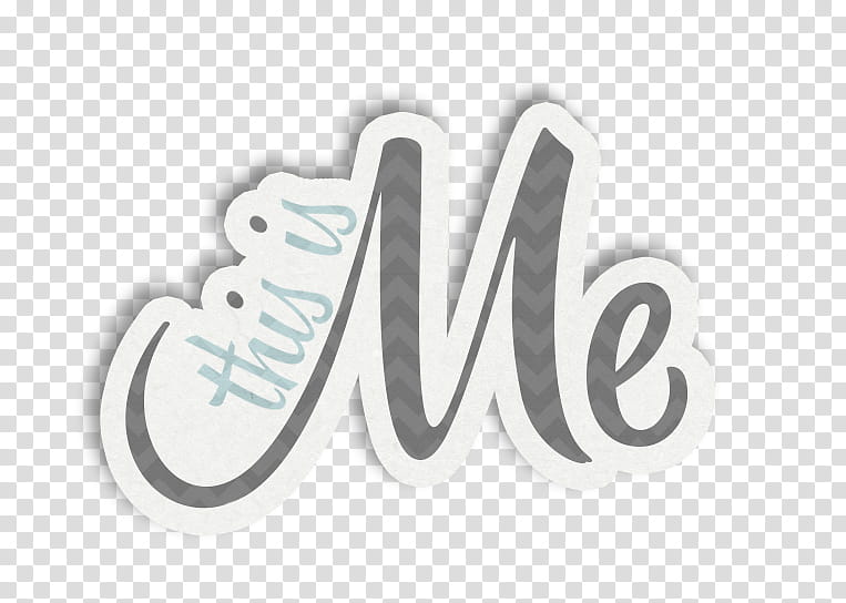 This is Me Elements, grey and white this is me text art transparent background PNG clipart