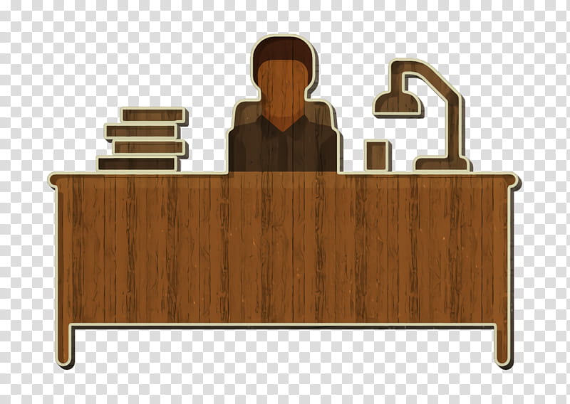 Management icon Work icon Administrator icon, Furniture, Desk, Table, Wood transparent background PNG clipart
