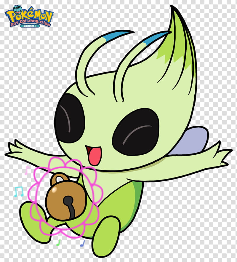 Leaf Line, Whiskers, Celebi, Gamearthq, Character, Storm, Cartoon, Snout transparent background PNG clipart