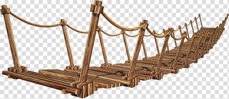 Wooden Bridge  A Suspension Bridge  A, brown wooden ladder transparent background PNG clipart