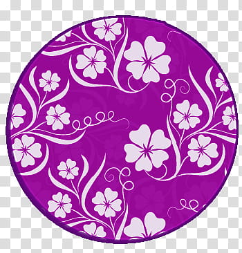 circulos, round white and purple floral transparent background PNG clipart