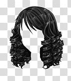 Bases Y Ropa de Sucrette Actualizado, women's black hair transparent background PNG clipart