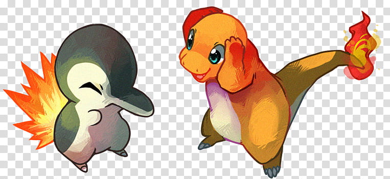 Fire Babies, two Pokemon characters transparent background PNG clipart