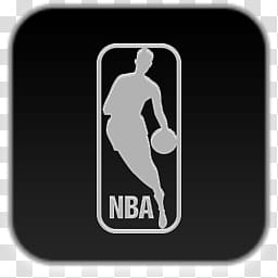 Albook extended dark , NBA logo monochrome icon art transparent background PNG clipart