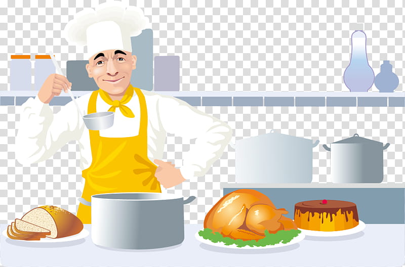 Chef, Kitchen, Cooking, Kitchen Utensil, Restaurant, Food, Chief Cook, Cuisine transparent background PNG clipart