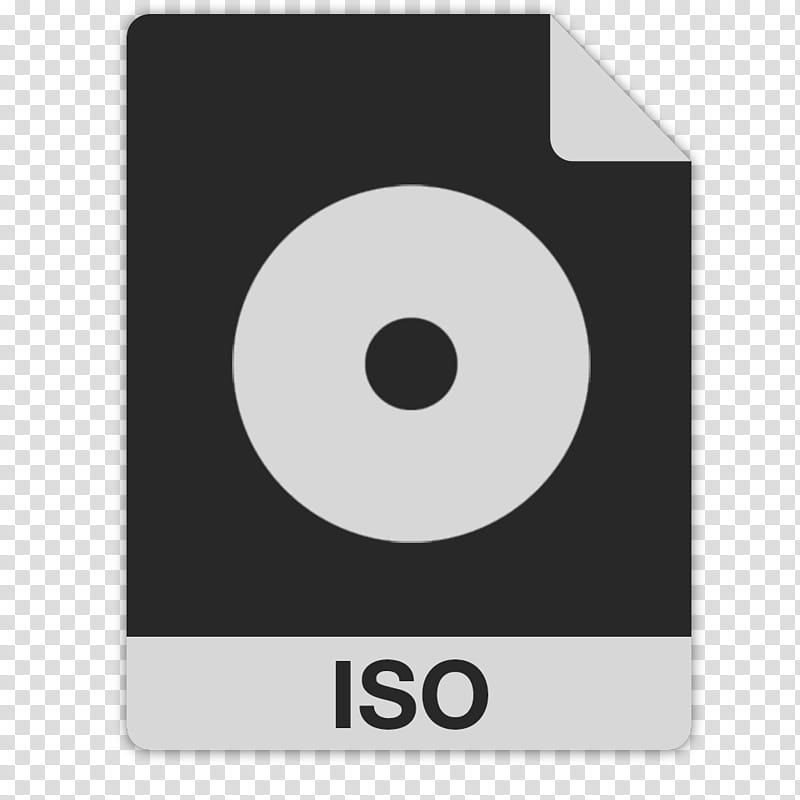 FlatFiles   DAEMON Tools iso, black and white ISO file type icon transparent background PNG clipart
