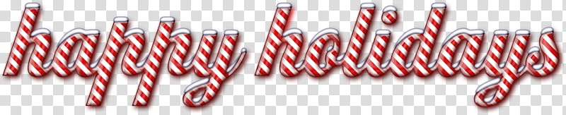 Candy Cane Word Art, happy holidays text overlay transparent background PNG clipart