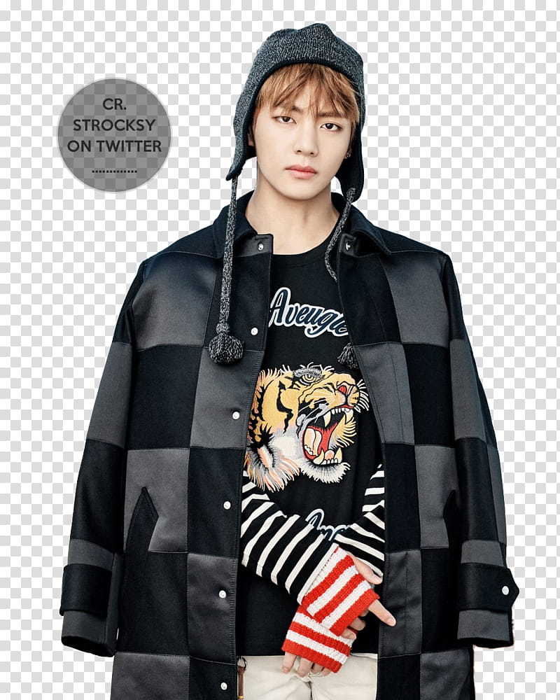 Taekook YNWA, men's gray and black suit jacket transparent background PNG clipart