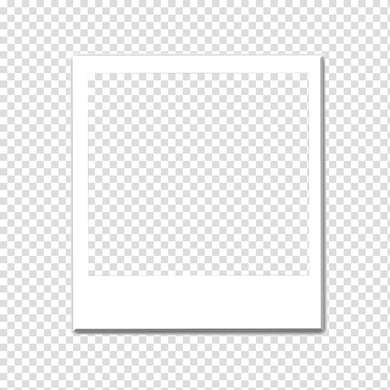 Polaroid, rectangular white frame transparent background PNG clipart