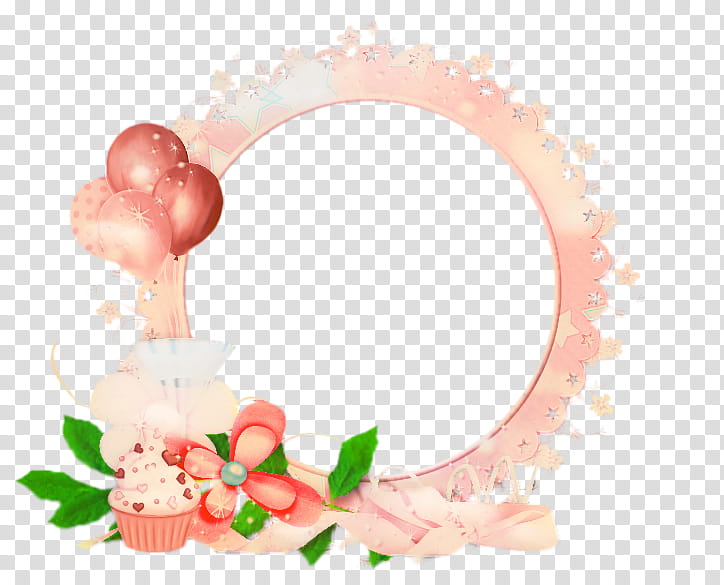 Pink Flower Frame, Frames, BORDERS AND FRAMES, Text, Birthday transparent background PNG clipart