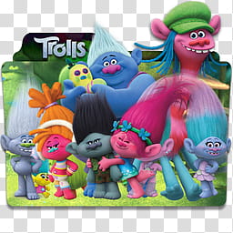 Trolls  Folder Icon Mega , Trolls v_x, Trolls folder icon transparent background PNG clipart