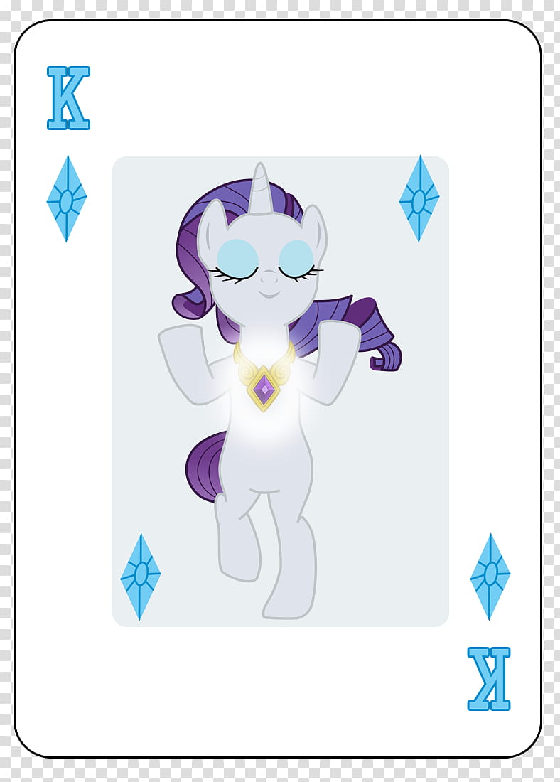 MLP FiM Playing Card Deck, King of Diamonds playing card art transparent background PNG clipart