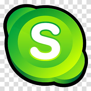 D Cartoon Icons III, Skype Alternate, green Skype logo transparent background PNG clipart