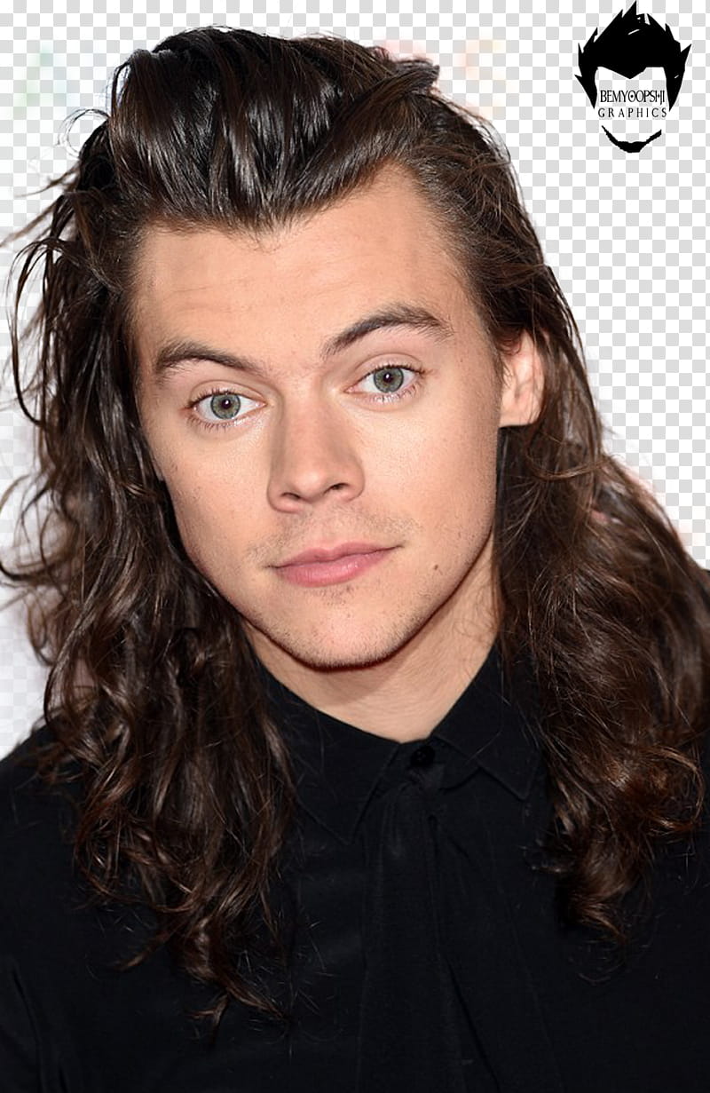 Harry Styles, man in black button-up collared top transparent background PNG clipart