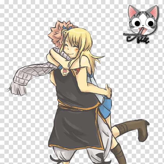 NaLu render X, Fairy Tail Natsu Dragneel and Lucy Heartfilia transparent background PNG clipart