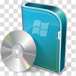 Vista RTM WOW Icon , Vista DVD, disc and case Windows icon transparent background PNG clipart