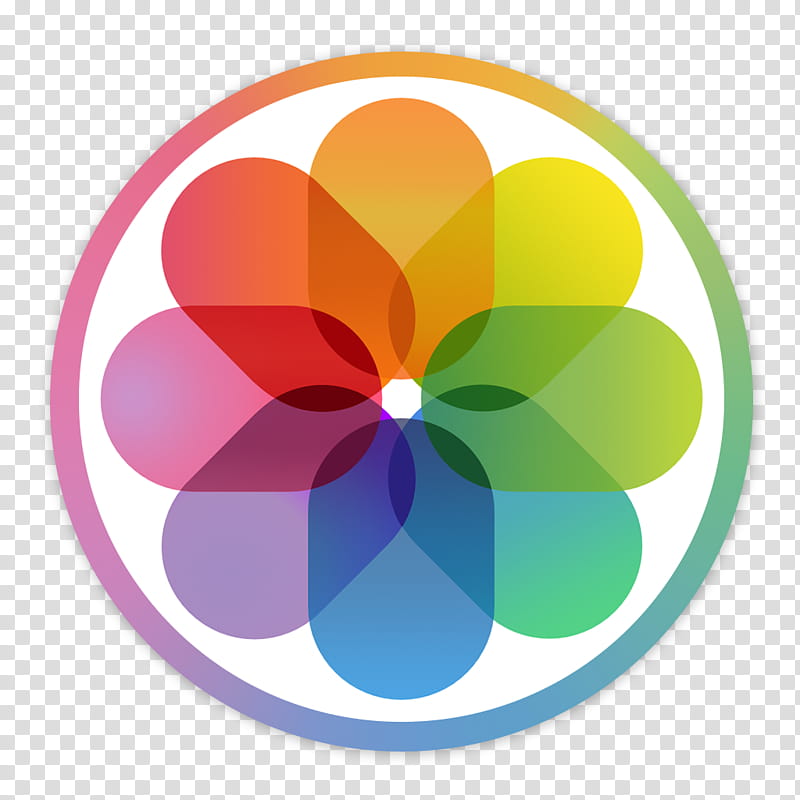 Flader  default icons for Apple app Mac os X, Preview, round multicolored logo transparent background PNG clipart