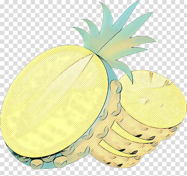 Pineapple, Pop Art, Retro, Vintage, Yellow, Fruit, Ananas, Leaf transparent background PNG clipart