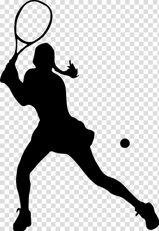 Tennis Ball, Tennis Girl, Wimbledon, Sports, Tennis Player, Wall Decal, Silhouette, Racket transparent background PNG clipart