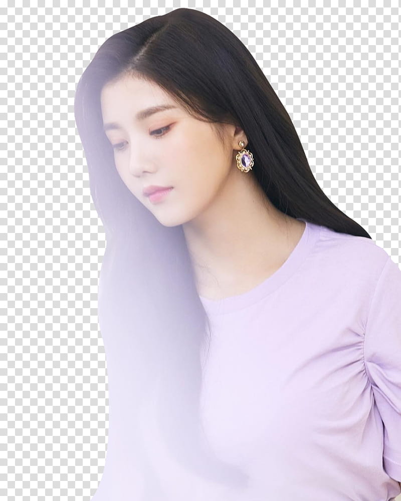 EUNBI COLOR IZ IZ ONE, woman wearing white crew-neck dress transparent background PNG clipart