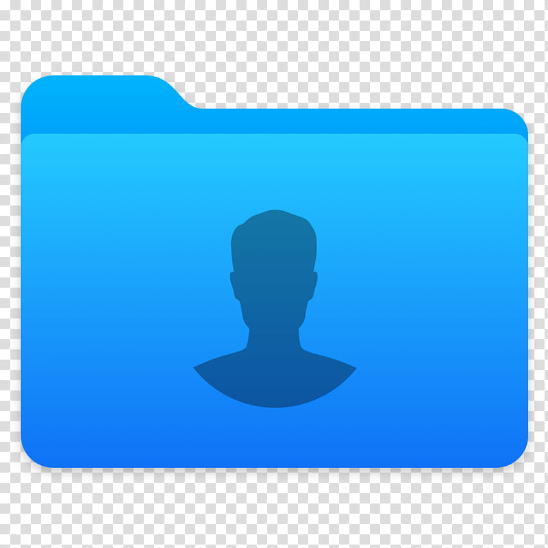 Next Folders Icon, User, blue file folder with male icon transparent background PNG clipart